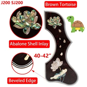 J200 SJ200 Acoustic Guitar Pickguard – Abalone Shell Inlay, 2mm Thick for 41-42" - Picture 1 of 10