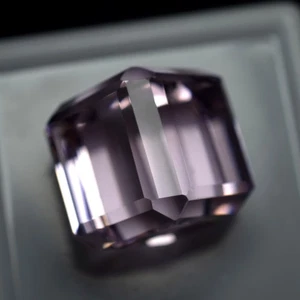 52.46 Carat Cube Cut Lab-Created Pink Kunzite CERTIFIED Loose Gemstone - Picture 1 of 5