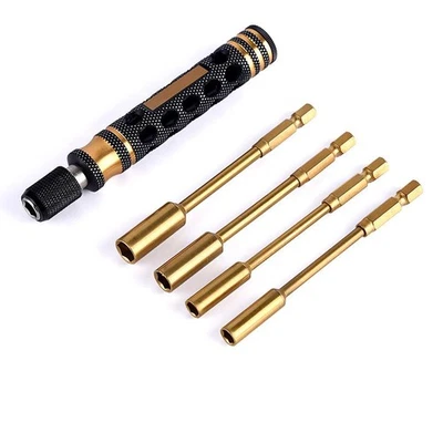 4 in 1 Hex Nut Driver Bit Socket Screwdriver Tools for RC Dozer Car Truck Model - Image 1 of 4