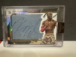 2020 Topps Fully Loaded Autographed Oversized Mat Relics Kofi Kingston /199 - Picture 1 of 3