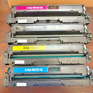 414A 414X Kasety z tonerem 4 szt HP Color Pro z chipem M454dw Urządzenie wielofunkcyjne M479 M479dfw - Zdjęcie 1 z 5