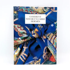 How to Tie a Hermes Paris Scarf 1994 in FRENCH Comment Nouer un Carre Diagrams - Imagen 1 de 10