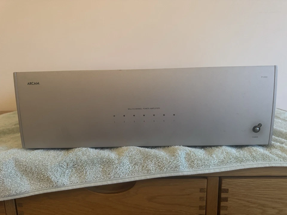 Arcam P1000 Silver Power Amplifier 7-Channel 135w XLR RCA Inputs See Description - Image 1 of 4
