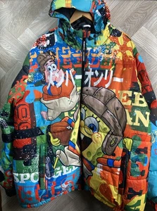 Members Only X Nickelodeon SpongeBob Squarepants Print Padded Jacket Size XXL - Picture 1 of 24