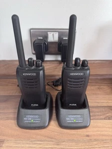 2 x Kenwood Protalk TK-3501 Free 2-Way Radio Walkie Talkie with Chargers - Photo 1/2