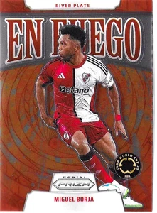 Miguel Borja En Fuego Insert SP 2025 Prizm Club World Cup - Picture 1 of 3