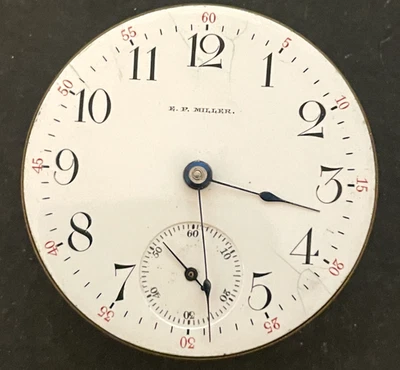 Antique 1900 Waltham 1883 Grade 18 Pocket Watch Movement Parts/Repair 18s 7j USA - Image 1 of 3