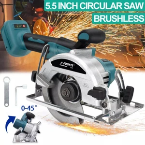 5.5" Cordless Circular Saw 140mm Brushless Wood Tile Saw For Makita 18V Battery - Picture 1 of 17