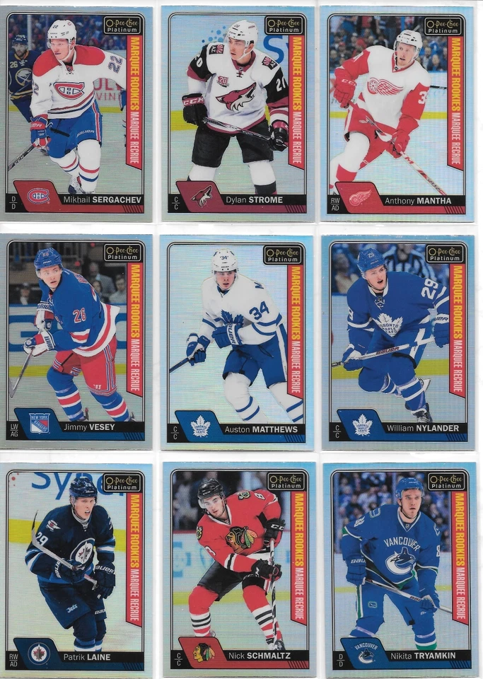 U PICK LOT 2016-17 16-17 OPC O-Pee-Chee Platinum Marquee Rainbow RC set #151-200 - Image 1 of 1