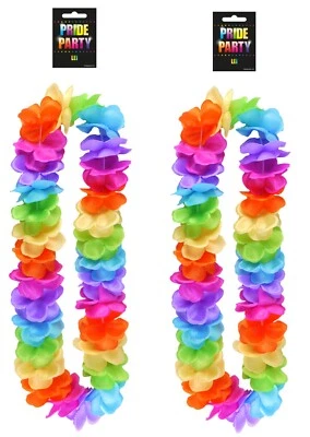 LGBT ORGULLO GAY ARCO IRIS HULA LEI - FESTIVAL DE CARNAVAL HAWAIANO GUIRNALDA FIESTA  Foto 1 de 2