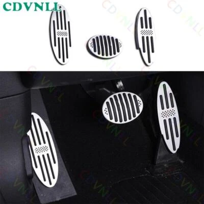 For Mini Cooper Clubman F54 Silver Aluminum Accelerator Brake Clutch Cover Trim — 第 1/4 张图片