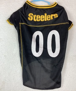 Maglia tifoso NFL Pittsburgh Steelers nera cane gatto animale domestico elasticizzata XXL - Foto 1 di 7