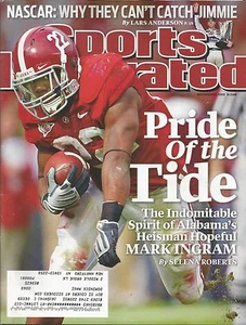ALABAMA CRIMSON TIDE MARK INGRAM 2009 SPORTS ILLUSTRATED NASCAR JIMMIE JOHNSON - Picture 1 of 1