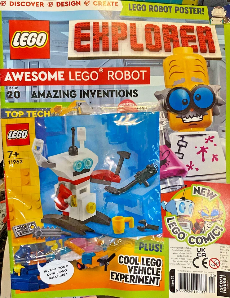 Lego Explorer Creator Robot Magazine Issue 20 Space Repair Droid Rare NEW Build - Image 1 of 1