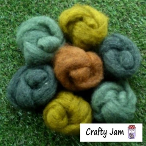 Needle Felting Moss Mix Ideal for 3D Projects. Felting Wool 45g - Picture 1 of 6