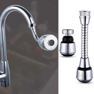 360° Flexible Faucet Extender Bendable Kitchen Sink Tap Spray Head Attachment - Picture 1 of 17