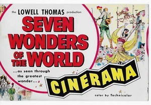 Cinerama Dome Hollywood Vintage Postcard Seven Wonders of the World Never Used - Picture 1 of 2