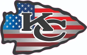 Chiefs Flag Inspired Full Size Football Helmet Decals - Picture 1 of 3