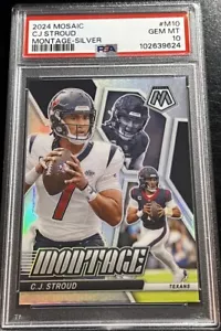 2024 Panini Mosaic C.J. Stroud Montage Silver Prizm SP #10 Texan PSA 10 GEM MINT - Picture 1 of 5