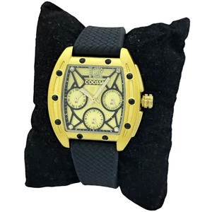 COOSSA ORIGINAL Special Edition Women's Tonneau 35MM Gold/Black Day-Date Watch - Picture 1 of 13