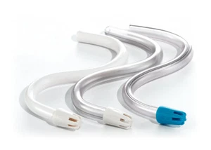 100 Stück Nivo Speichelauswerfer klar mit blauer Spitze - Bild 1 von 1