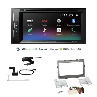 Pioneer Autoradio Bluetooth für Ssangyong Rodius II ab 2013 dunkelsilber - Bild 1 von 4