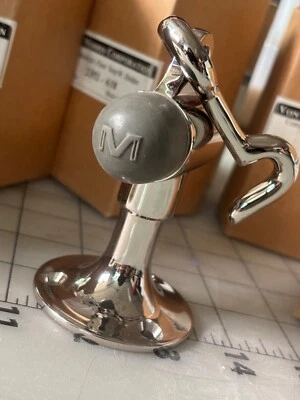 Restoration Quality Von Morris Polished Nickel Floor Mounted Door Stopper  - Image 1 of 4