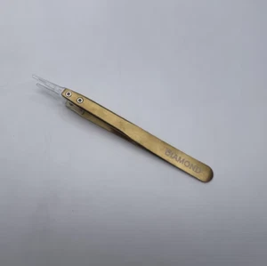 13CM Achromatic Gemstone Tweezers Transparent Plastic Head Soft Grooved j - Picture 1 of 3