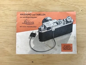 Leica Leitz Deutschsprachiger Blitz Sync Broschüre für IIIf/IIf cool - Bild 1 von 2