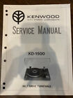 Kenwood Kd 1500 Kd1500 Service Manual Original