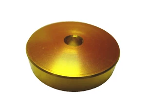 Technics SL 1200 Gold Color 45 RPM Record Turntable Adapter for 7" Vinyl - Imagen 1 de 5