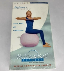 Balance Ball Fitness Beginners Workout by Suzannce Deason VHS Living Arts - Picture 1 of 3