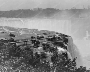 Niagara Falls Goats Island Aerial View 8x10 Reprint Of Old Photo - Picture 1 of 1