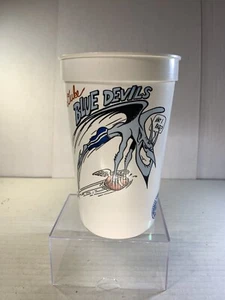 Vintage Duke Blue Devils Football Stadium Getränk Trinkbecher um 1990 lizenziert - Bild 1 von 8