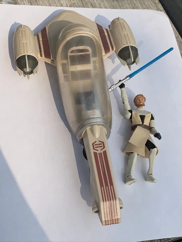 Hasbro Star Wars The Clone Wars Freeco Speeder With Obi-Wan Kenobi Set 2009 Cover