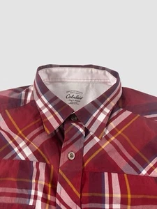 Cabela’s Herren Large Regular Fit kariertes Langarmhemd mit Knopfleiste Arbeitskleidung - Bild 1 von 9