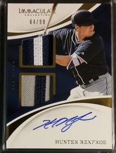 2017 Immaculate HUNTER RENFROE Auto Signature Patch Rookie /99