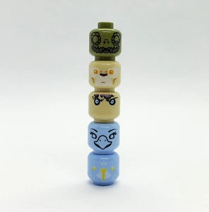 Lot of 5 Lego Chima Head Misprints Error Test Print Prototype - Picture 1 of 2