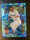 2023 Topps Chrome Update #USC100 Eury Perez Rookie Card Teal Blue /175 Marlins. rookie card picture