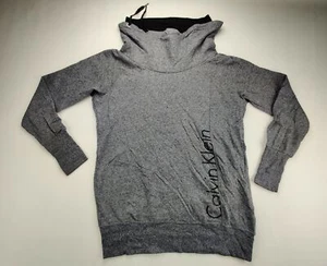 Calvin Klein Wmn's Large Turtle/Cowl Neck Grey Pullover Sweater - Picture 1 of 11