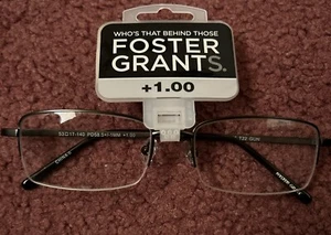 Lectores de gafas de lectura de titanio Foster Grant T22 GUN NUEVAS - Imagen 1 de 3