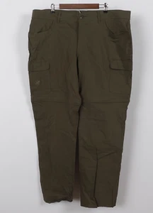 Boy Scouts Pants Adult Mens Green Cargo Convertible Uniform Cotton Blend 44 2XL - Picture 1 of 13