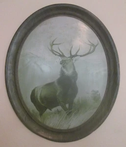 HARTFORD FIRE: Insurance Company-The Monarch of the Glen Stag- 20"X 24" TIN SIGN - Picture 1 of 6