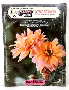 EZ Play Music No. 29 Love Songs For Organs Piano Guitar 1976 - Picture 1 of 12