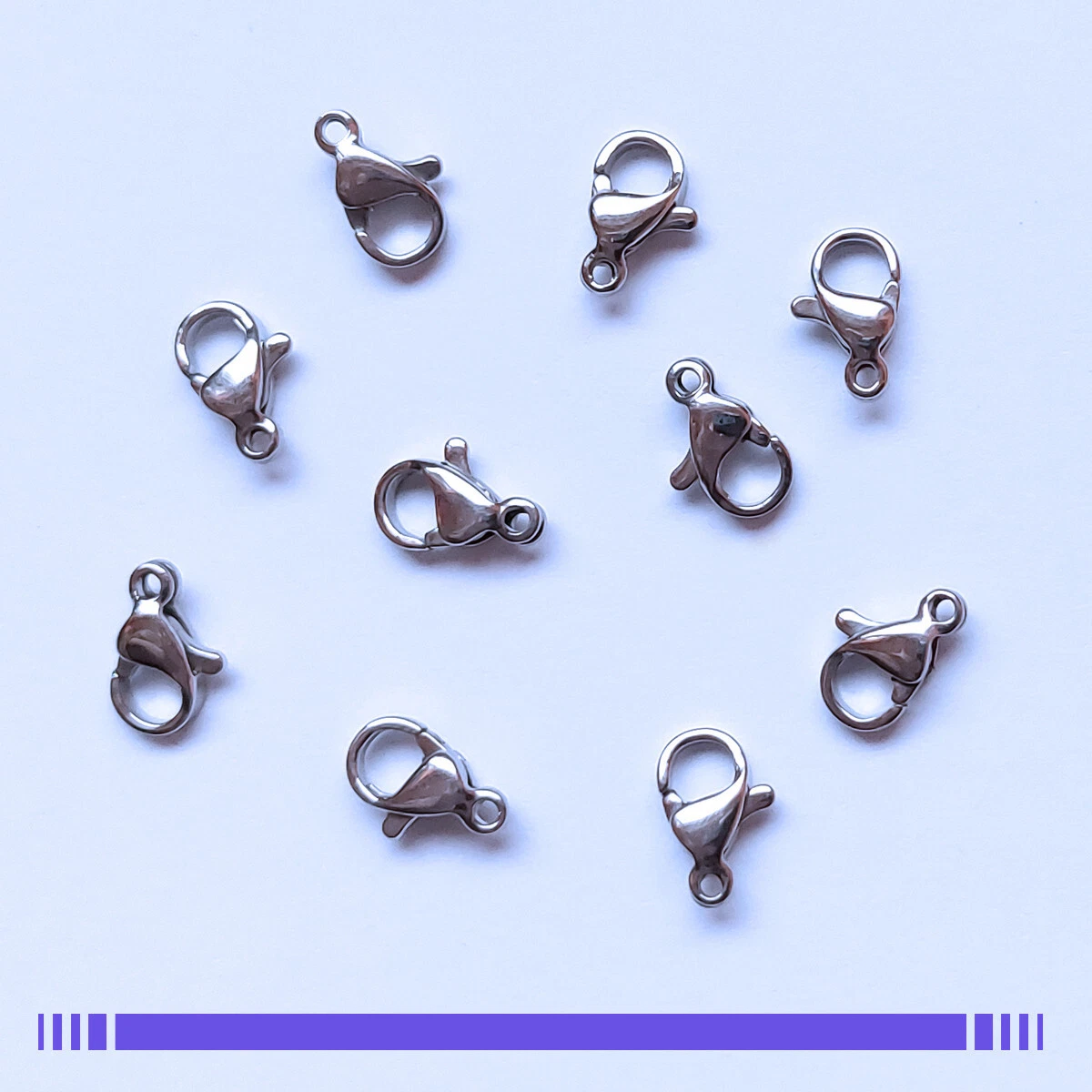Base De Fabrication De Bijoux - MAGIDE - 40 Pièces - Acier Inoxydable - Argent - Mixte Argent