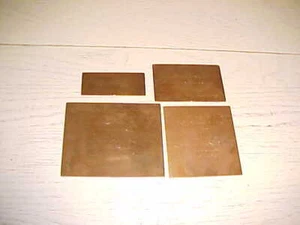 Vintage Copper Engraving Plates Wedding Lot 4 Printing 2/3/51 New Haven CT - Picture 1 of 2