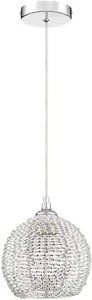 Quoizel Tango 7.88-in Polished Chrome Hardwired Mini Pendant - Picture 1 of 4