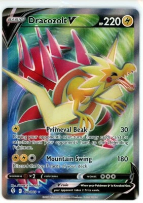 Pokemon TCG Dracozolt V (Full Art) 178/203 Swsh07: Evolving Skies Ultra Rare - Image 1 of 2