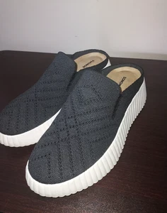 Sonoma Women's Knit Mules 7.5M Slip On Platform Good For Life Breathable Black - Picture 1 of 10