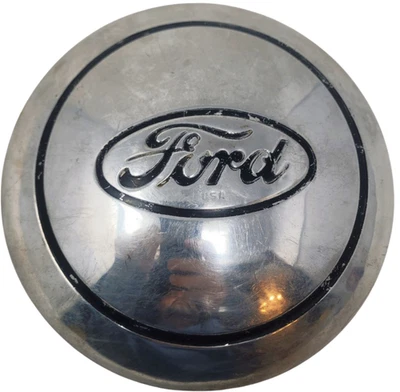 Tapacubos de rueda de repuesto vintage Ford EE. UU. OEM Deluxe cromo plateado Sgl Foto 1 de 4